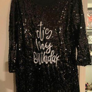 New "It's My Birthday" Sequin Shirt